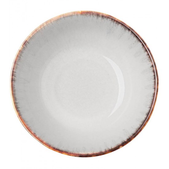 Bowl 16x6,5cm De Cerâmica Linear Cinza